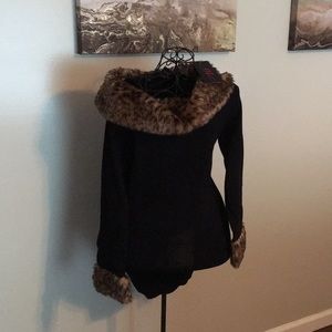 Black leopard Sweater